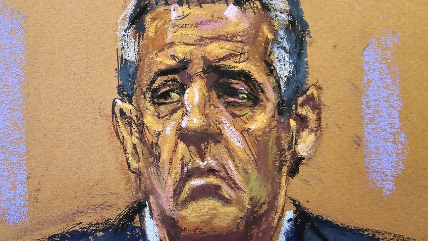 Michael Cohen in courtroom sketch