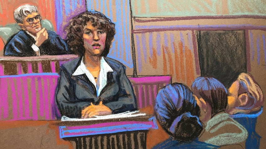 A court sketch for Trump criminal trial