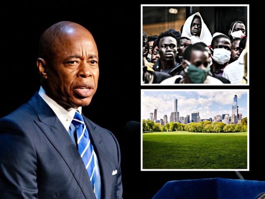 nyc mayor eric adams considers opening migrant camp in central park