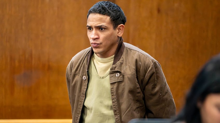 Yohenry Brito appears in court at the Manhattan Criminal Courthouse