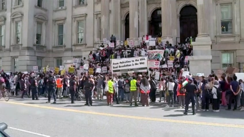 nyc radical teacher groups rally behind high school students to walkout in anti israel protest