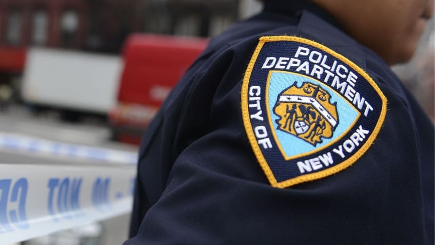 A police officers NYPD badge