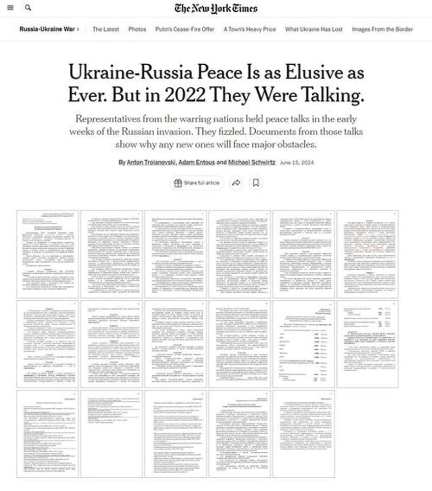 nyt documents putin was willing to compromise to end war in 2022