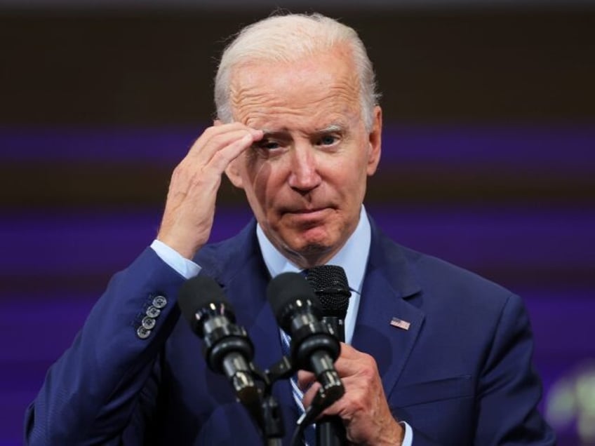 WILKES-BARRE, PENNSYLVANIA - AUGUST 30: U.S. President Joe Biden speaks on his Safer Ameri