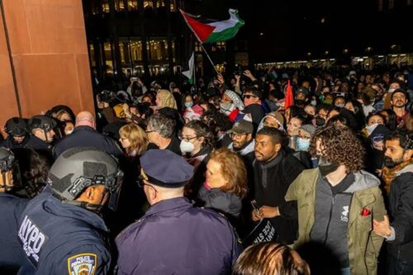 nyu columbia yale crack down on demonstrators as anti israel protests intensify