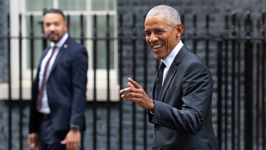 President Obama photographed in the U.K.
