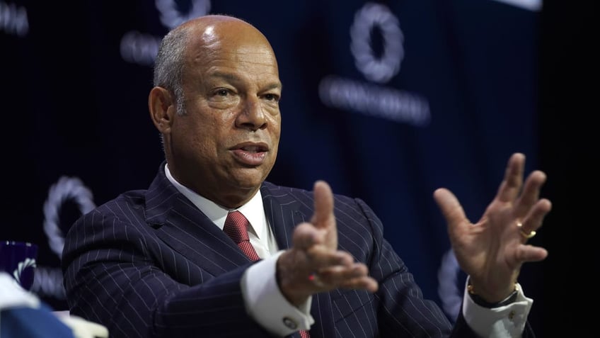 NEW YORK, NEW YORK - SEPTEMBER 24: Jeh Johnson, Former Secretary, U.S. Department of Homeland Security, speaks onstage during the 2019 Concordia Annual Summit - Day 2 at Grand Hyatt New York on September 24, 2019 in New York City. (Photo by Riccardo Savi/Getty Images for Concordia Summit)