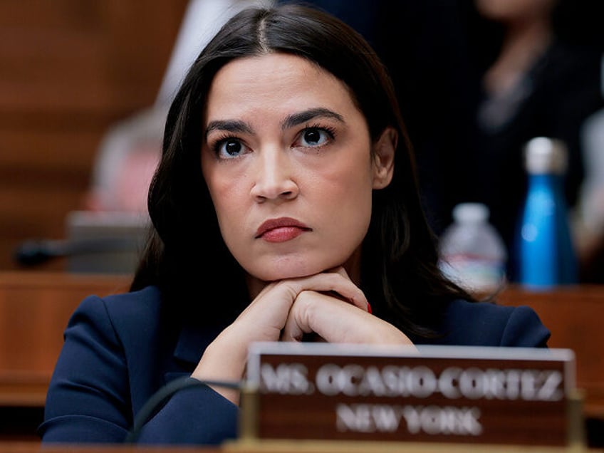 WASHINGTON, DC - MAY 13: Rep. Alexandria Ocasio-Cortez (D-NY) listens during a mark up mee