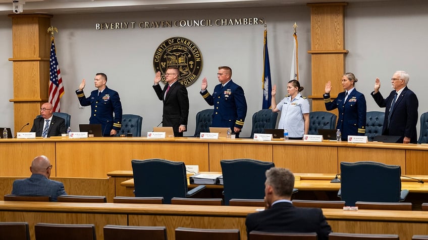 Coast Guard members in Titan hearing