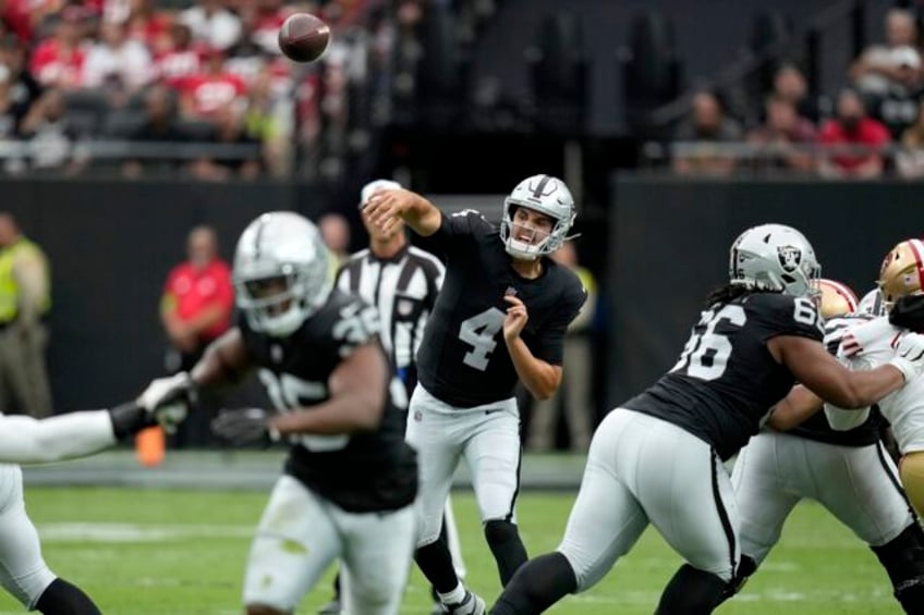 oconnell efficient in leading raiders to a 34 7 preseason win over 49ers