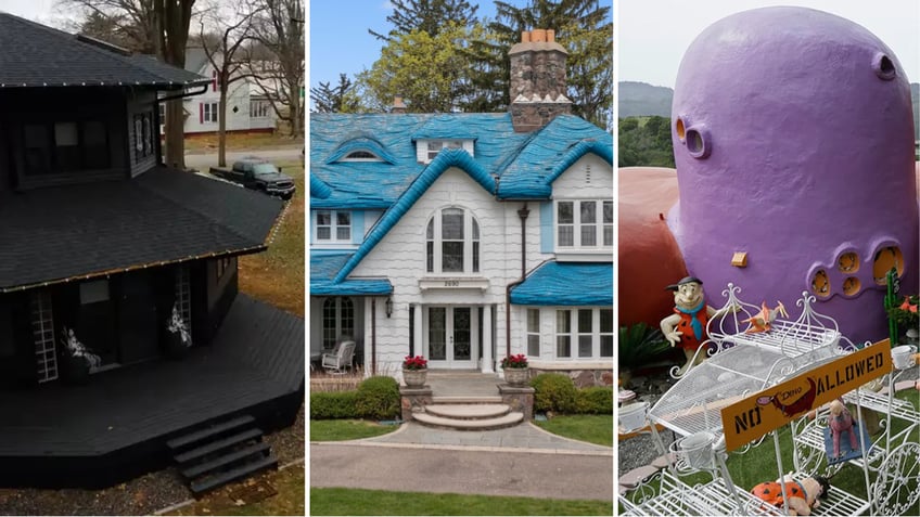 oddest homes in america include the smurf house and one thats legally haunted