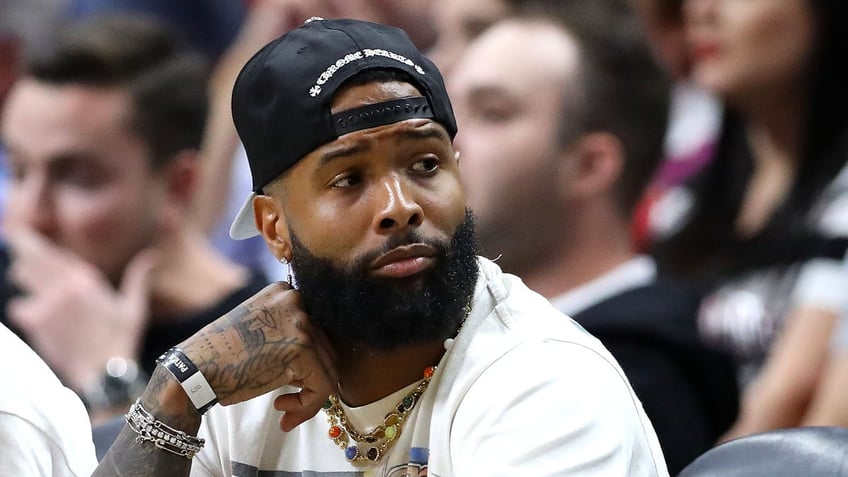 Odell Beckham Jr. at Miami Heat game