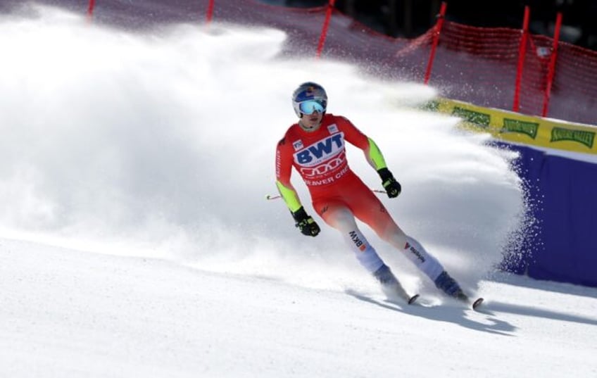 Marco Odermatt of Switzerland won the World Cup Super-G race at Beaver Creek on Saturday.