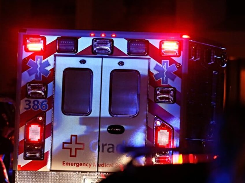 ATLANTA, GA - OCTOBER 15: Ebola patient Amber Vinson arrives by ambulance at Emory Univers