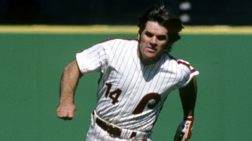 Pete Rose at Veterans Stadium