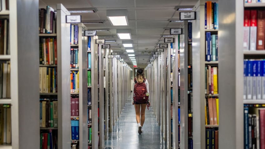 library aisle