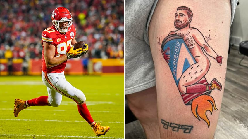 Travis Kelce tattoo