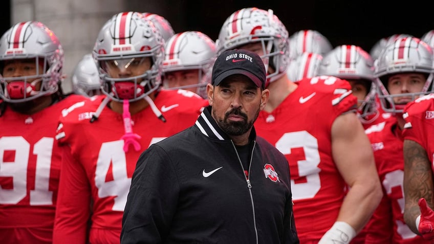 Ryan Day looks on during a game