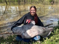 Ohio teen's state fishing record officially certified after 101-pound blue catfish catch: 'I started crying'