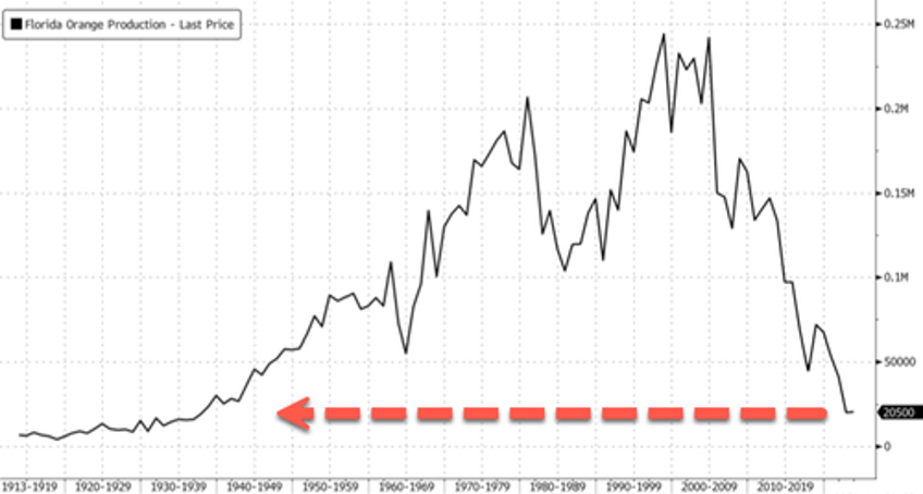 oj prices squeeze into blue sky breakout as food inflation fears soar 