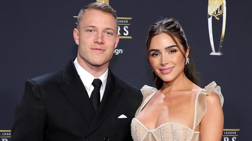 Christian McCaffrey and Olivia Culpo at NFL Honors