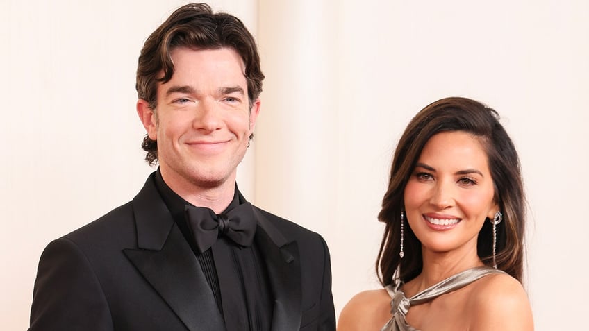 John Mulaney and Olivia Munn on Oscars red carpet