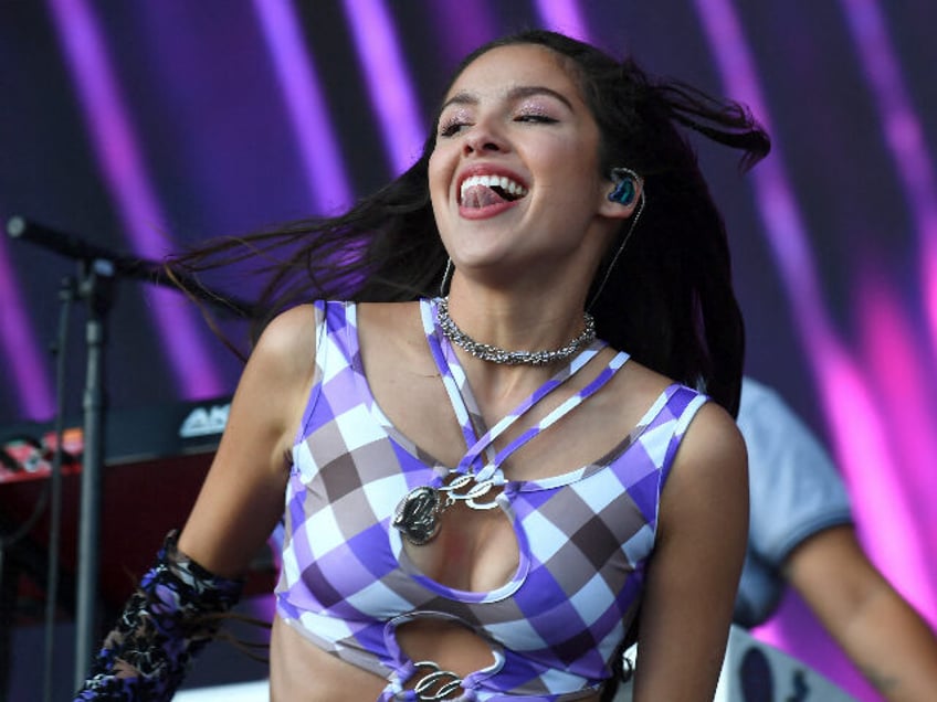 US singer-songwriter Olivia Rodrigo performs on the Other Stage at the Glastonbury festiva