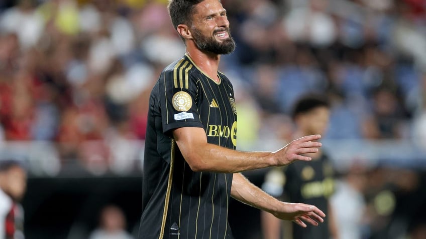 Olivier Giroud had a disappointing season with LAFC. (Photo by Richard Sellers/Sportsphoto/Allstar via Getty Images)