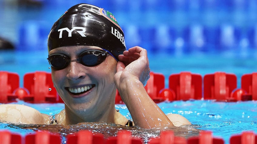 Katie Ledecky smiles