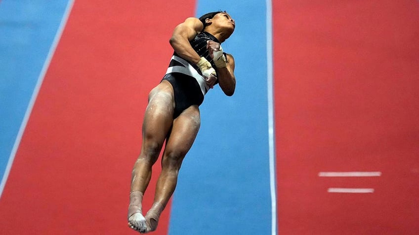 Gabby Douglas flips