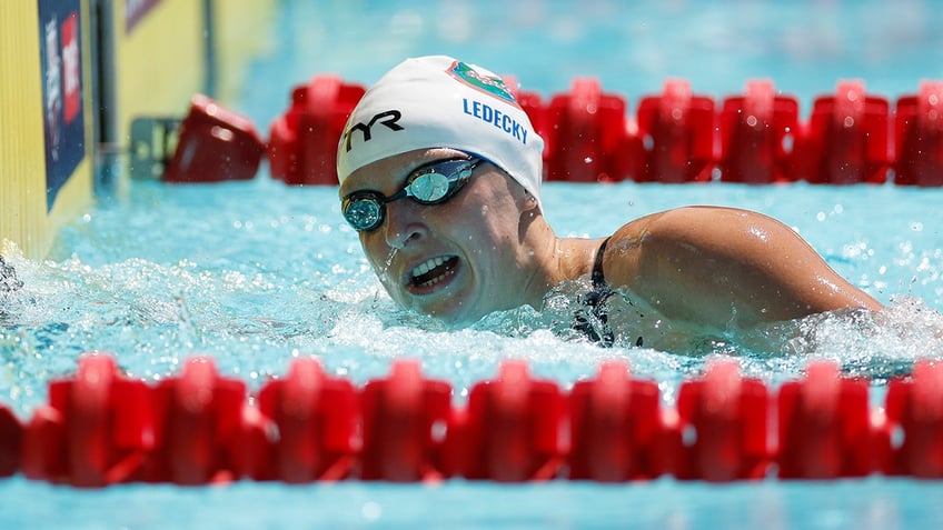 Katie Ledecky swims