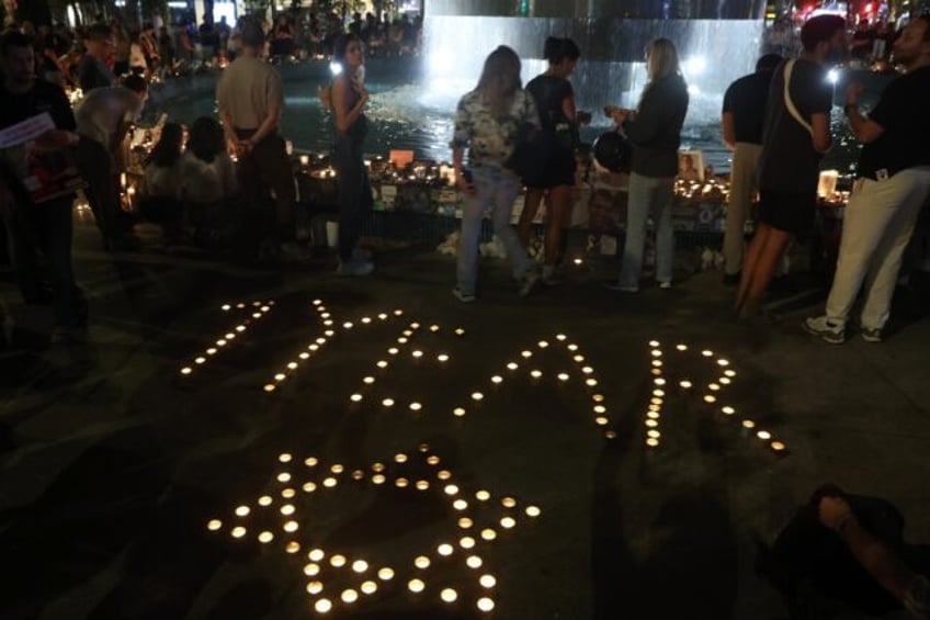 A commemoration in the Israeli coastal city of Tel Aviv