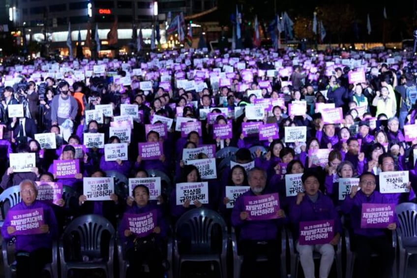 on the anniversary of a deadly halloween crush south korean families demand a special investigation