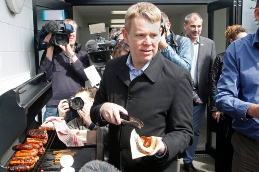 on the campaign trail new zealand leader chris hipkins faces an uphill battle wooing voters