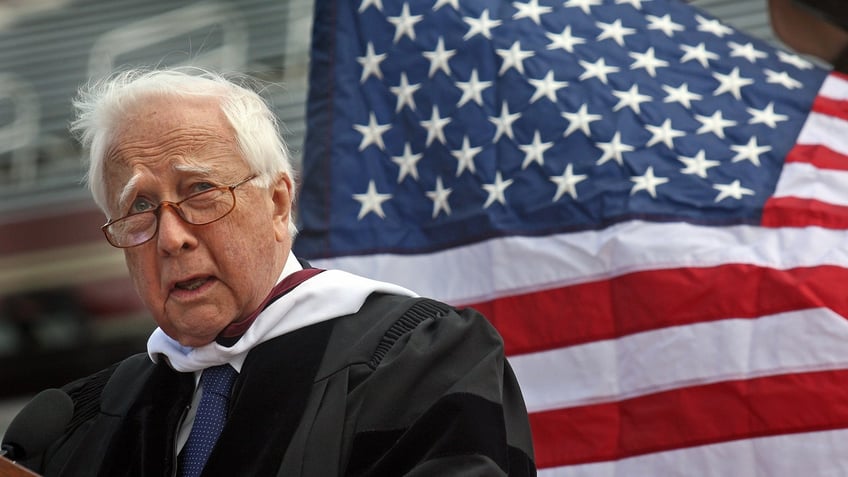 David McCullough speaks at Boston College