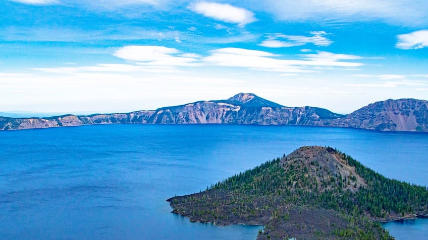 Wizard Island on Crater Lake