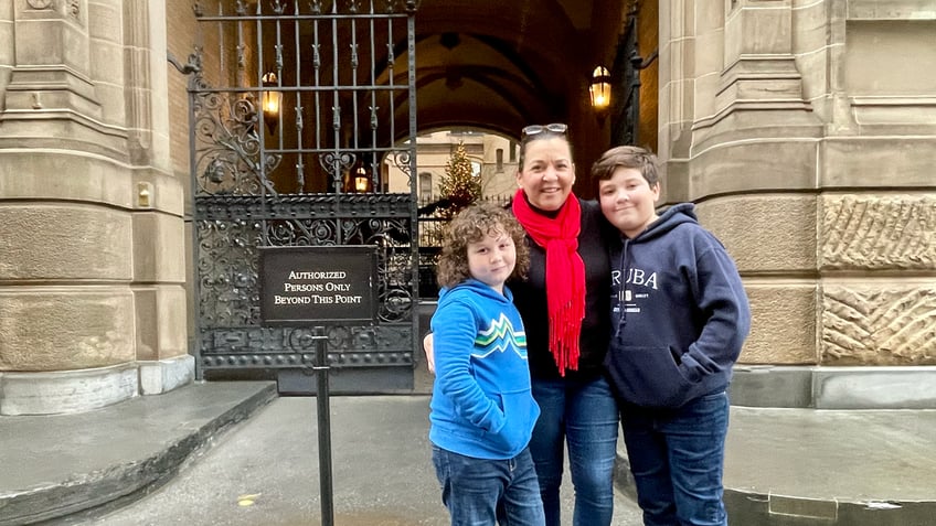 Family visits The Dakota