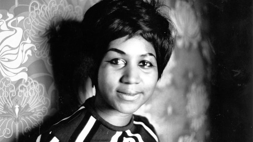 American soul singer Aretha Franklin, a star on the Atlantic record label. (Photo by Express Newspapers/Getty Images)