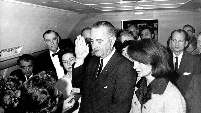 LBJ swearing in