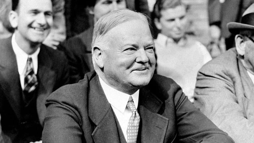 on this day in history october 22 1928 gop nominee herbert hoover gives speech on rugged individualism