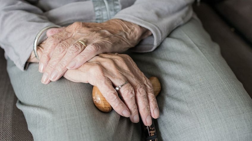 Elderly person's hands