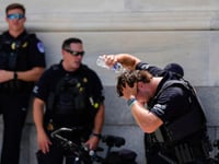 One more sizzling hot day for the eastern US before temperatures plunge 30 degrees