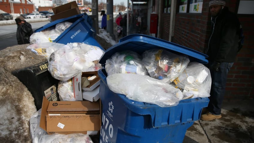 Boston trash piles from Feb of 2015 