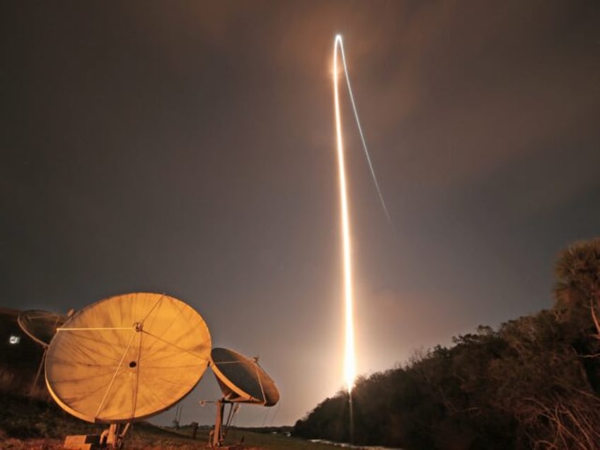 The brand new rocket, United Launch Alliance's (ULA) Vulcan Centaur, lifts off from Space Launch Complex 41d at Cape Canaveral Space Force Station in Cape Canaveral, Florida, on January 8, 2024, for its maiden voyage, carrying Astrobotic's Peregrine Lunar Lander. The mission, called Cert-1, will also carry on board the …