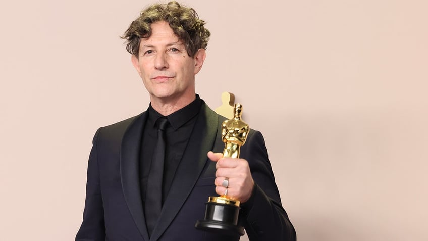 Jonathan Glazer with his Oscar