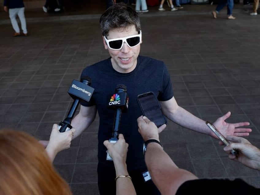 Sam Altman of OpenAI in nerd glasses