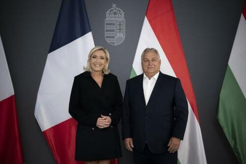 orban le pen rendezvous in budapest as conservative alliances flourish ahead of european elections