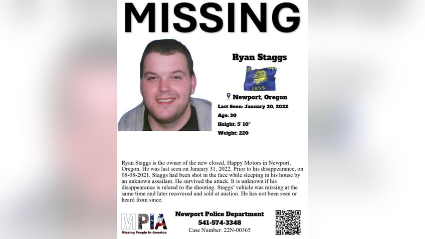 Ryan Staggs missing poster