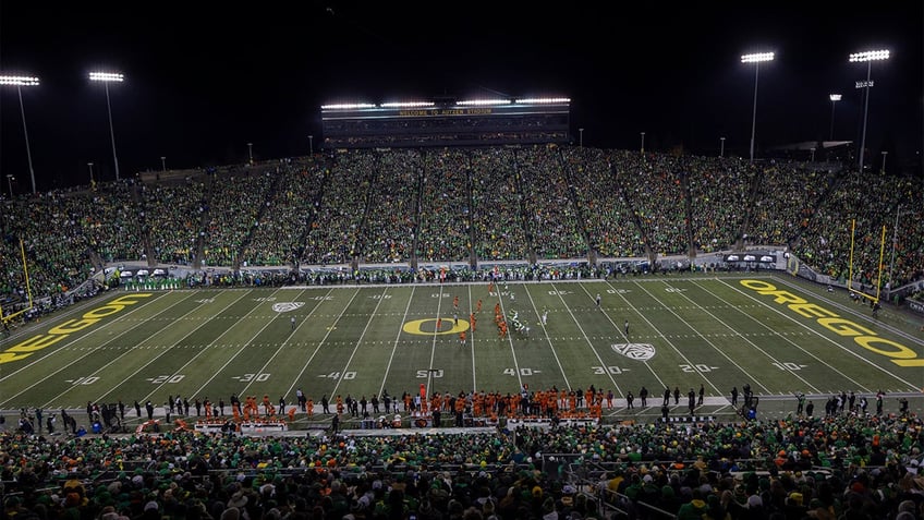 A view of Autzen Stadium