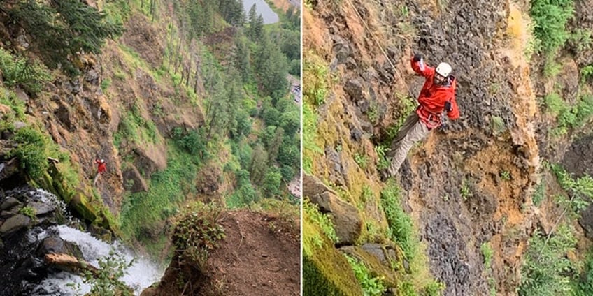 oregon sheriff warns of fake 100 bills tossed over multnomah falls after hikers reportedly risk their lives